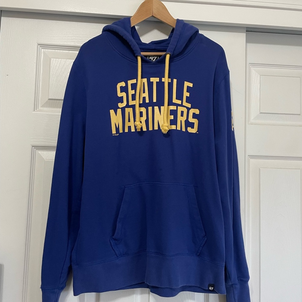 47 Blue and Yellow Seattle Mariners Sweater